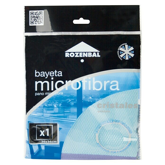 Rozenbal Bayeta de microfibra Cristal (1 ud., L x An: 36 x 36 cm)