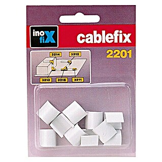 Inofix Cablefix Pieza de unión para canaleta 2201 (Blanco, 10 ud.)