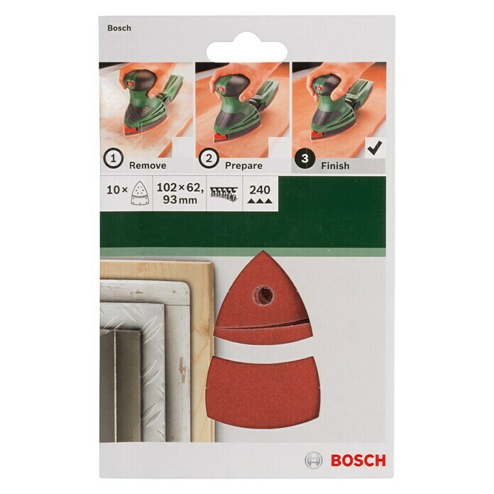 25 Stück Klett-Schleifblätter 105x152 mm Korn 40 für Multischleifer Bosch Prio 