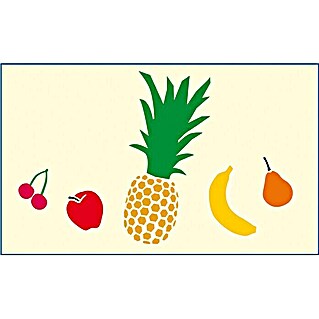 Mako Creativ Line Motiv-Schablone (Obst, 36 x 21 cm, Folie)