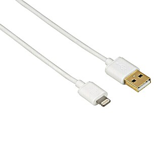 Hama USB-Kabel (1,5 m, USB A-Stecker, Lightning-Stecker, Vergoldete Kontakte)