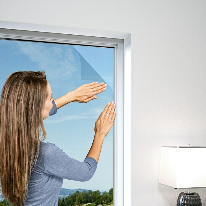 Windhager Insektenschutzgitter Standard (100 x 130 cm, Anthrazit, Klettbefestigung, Fenster)