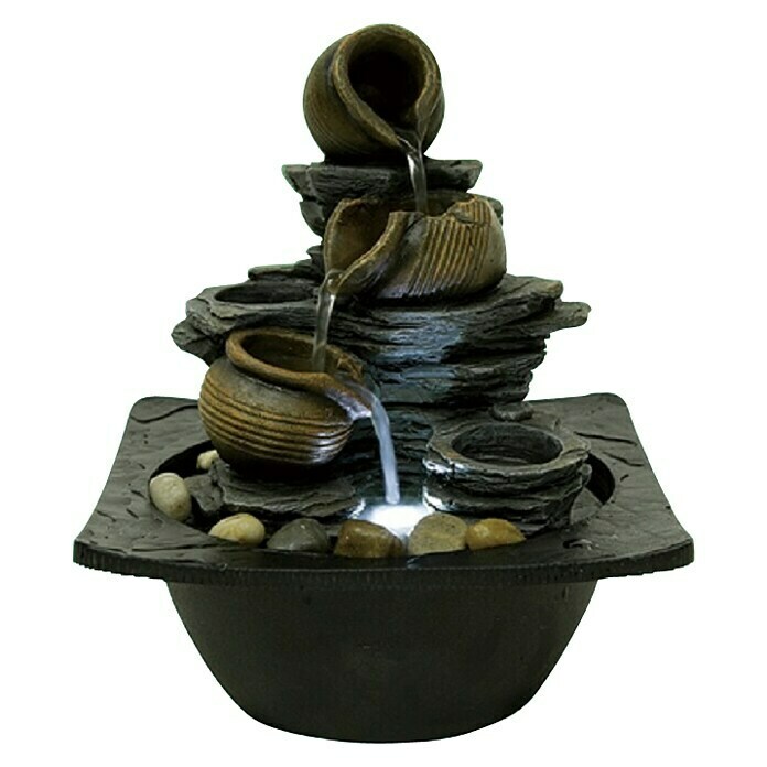 Silex Zimmerbrunnen Floating Pots (L x B x H: 20 x 20 x 24 cm, Mit Pumpe)