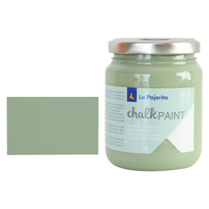 La Pajarita Pintura de tiza Chalk Paint verde bambú (175 ml, Mate)