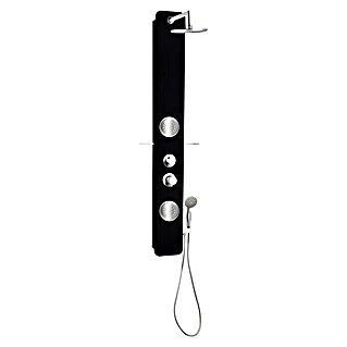 Rousseau Panel de ducha Midtime 2 (Altura: 150 cm, Con grifo monomando, Negro)