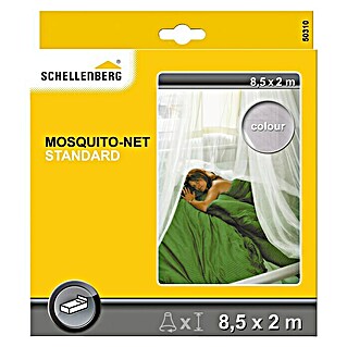 Schellenberg Mosquito Net Mosquitera Standard (An x Al: 200 x 85 cm, Color tejido: Blanco, Fijación por gancho, Cama)