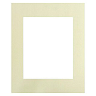 Nielsen Passepartout White Core (Bisquit, L x B: 40 x 50 cm, Bildformat: 28 x 35 cm)