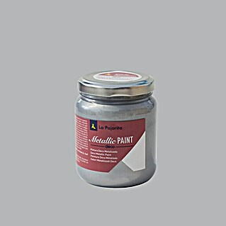 La Pajarita Pintura Metallic Paint (Silver, 175 ml, Brillante)