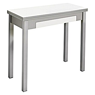 Mesa Meri (L x An: 90 x 45 cm, Material del tablero de la mesa: MDF, Blanco)