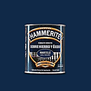 Hammerite Esmalte para metal Hierro y Óxido (Azul oscuro, 750 ml, Martelé)