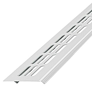 Lüftungsgitter (B x H: 60 x 13,5 mm, Aluminium, Weiß)