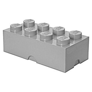 Lego Aufbewahrungsbox Brick (L x B x H: 50 x 25 x 18 cm, Grau, Kunststoff)
