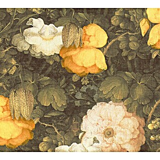 AS Creation Metropolitan Stories Vliestapete Aquarell-Blume (Grün/Gelb/Creme, Floral, 10,05 x 0,53 m)