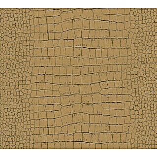 AS Creation Trendwall Vliestapete Grafik (Gold, Tieroptik, 10,05 x 0,53 m)