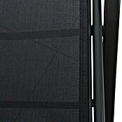 Tumbona Ikara  (An x Pr x Al: 63 x 195 x 96 cm, Textileno, Negro, Respaldo regulable)