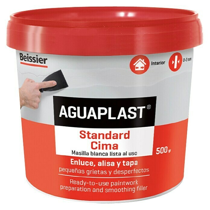 Beissier Aguaplast Masilla Standard Cima  (Blanco, 500 g)