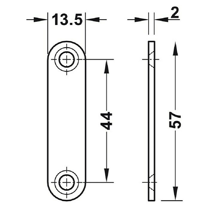 Häfele Magnetverschluss (Haftkraft: 4 kg, Zinkdruckguss)