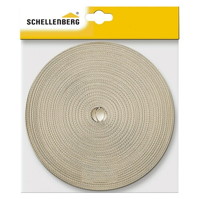 Schellenberg Rollladengurt (Beige, Länge: 50 m, Gurtbreite: 18 mm)