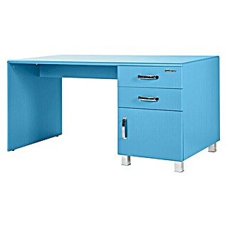 Phönix Miami Schreibtisch (L x B x H: 150 x 70 x 74 cm, Blau)