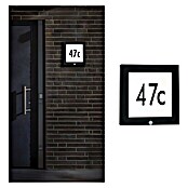 Paulmann Hausnummern-LED-Außenleuchte (11 W, Anthrazit, L x B x H: 4 x 30 x 30 cm, IP44)