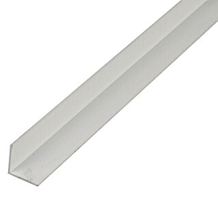 Perfil angular (L x An x Al: 2.600 x 30 x 30 mm, Aluminio, Blanco)