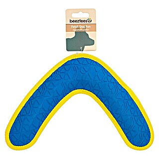 Beeztees Fetch Juguete para perros Boomerang (Goma, Azul/Amarillo)