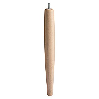 Möbelfuß Menorca (Ø x L: 46 x 400 mm, M8, Holz, Oberfläche: Lackiert, Traglast: 50 kg)