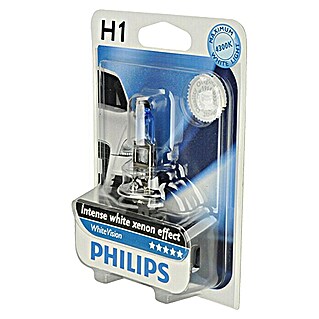 Philips Halogeenkoplamp White Vision H1 (H1, 55 W, Koud wit)