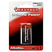 BAUHAUS Alkaline-Batterie Ultimate Power (9-Volt-Block, Alkali-Mangan, 9 V, 1 Stk.)