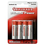 BAUHAUS Alkaline-Batterie Ultimate Power (Mignon AA, Alkali-Mangan, 1,5 V)