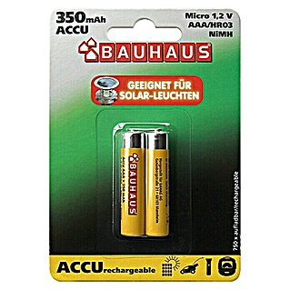 BAUHAUS Akumulatorske baterije (Micro AAA, Nikal metal hidrid, 350 mAh, 1,2 V)