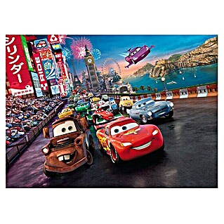 Komar Disney Edition 4 Fototapete Disney Cars Race (4 -tlg., B x H: 254 x 184 cm, Papier)