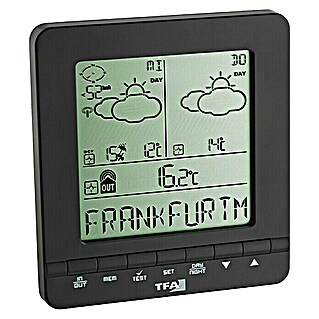 TFA Dostmann Wetterstation Meteotime Easy (Digital, Schwarz)