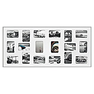 Marco de fotos collage Pixel (Plateado, 109,2 x 49,5 cm, Aluminio)