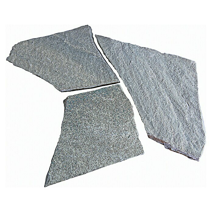 Polygonalplatte (Silber, Quarzit)