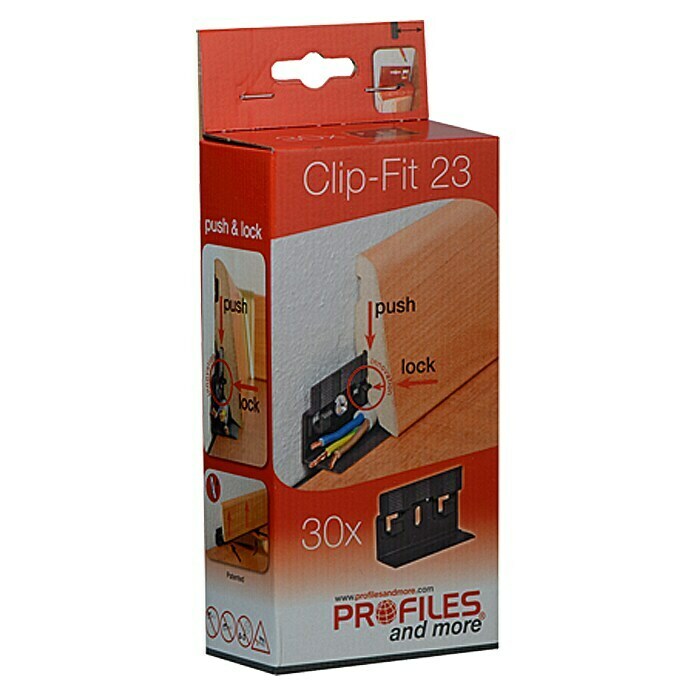 Profiles and more Leistenclip Clip-Fit CH23 (30 Stk.)