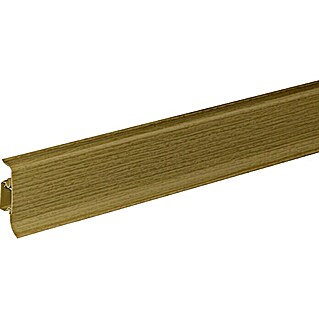 Kunststoffsockelleiste KU50 (Eiche, 2,5 m x 22 mm x 50 mm)
