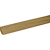 Listón de madera maciza (2,4 m x 27 mm x 27 mm, Roble, Barnizado)