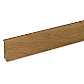 Listón de madera maciza (2,4 m x 12 mm x 60 mm, Roble, Barnizado)