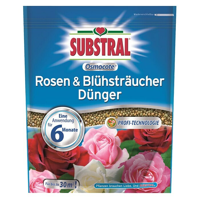 Substral Osmocote Rosendünger (1,5 kg, Inhalt ausreichend für ca.: 30 m²)