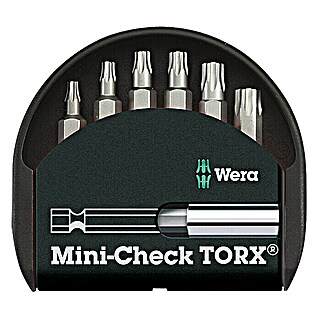 Wera Classic Bit-Set Mini-Check Torx (7 -tlg., Innen-TORX®-Schrauben)