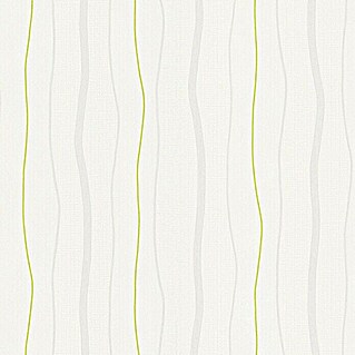 AS Creation Flis tapeta Avenzio 4 (Kremasto-zelene boje, Valovi, 10,05 x 0,53 m)