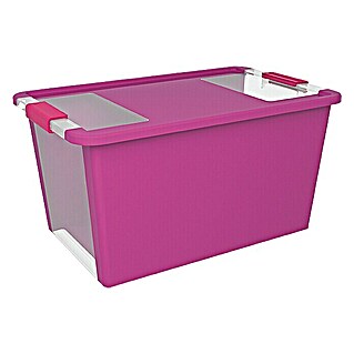 KIS Aufbewahrungsbox Bi-Box (L x B x H: 16 x 26,5 x 10 cm, Flieder, Mit Deckel)