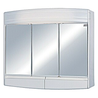 Sieper Spiegelkast Topas Eco (b x h: 60 x 53 cm, Met verlichting, Kunststof, Wit)
