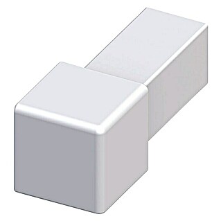 Vierkante hoek (Aluminium, Zilver, Hoogte: 10 mm)