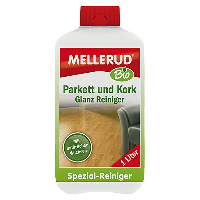 Mellerud Bio Parkett- & Kork-Glanzreiniger (1 l, Flasche mit kindergesichertem Verschluss)
