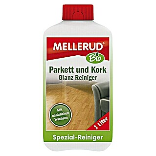 Mellerud Bio Parkett- & Kork-Glanzreiniger (1 000 ml, Rechteckflasche mit kindergesichertem Verschluss)