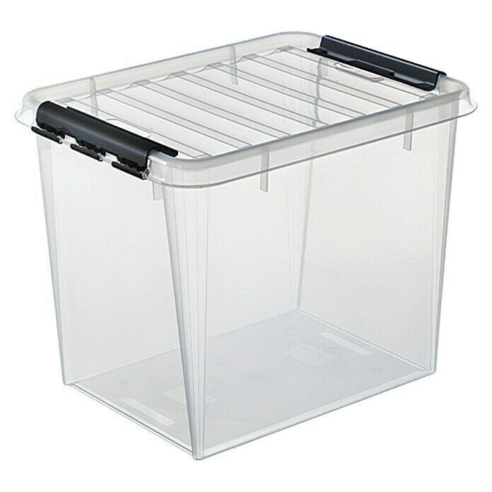 SmartStore Caja de almacenaje Classic (L x An x Al: 50 x 39 x 41 cm, Plástico, Transparente)