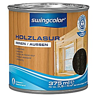 swingcolor Holzlasur (Ebenholz, 375 ml, Seidenmatt)