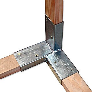 Holzverbinder-Set (Stahl, Verzinkt, 8 Stk.)